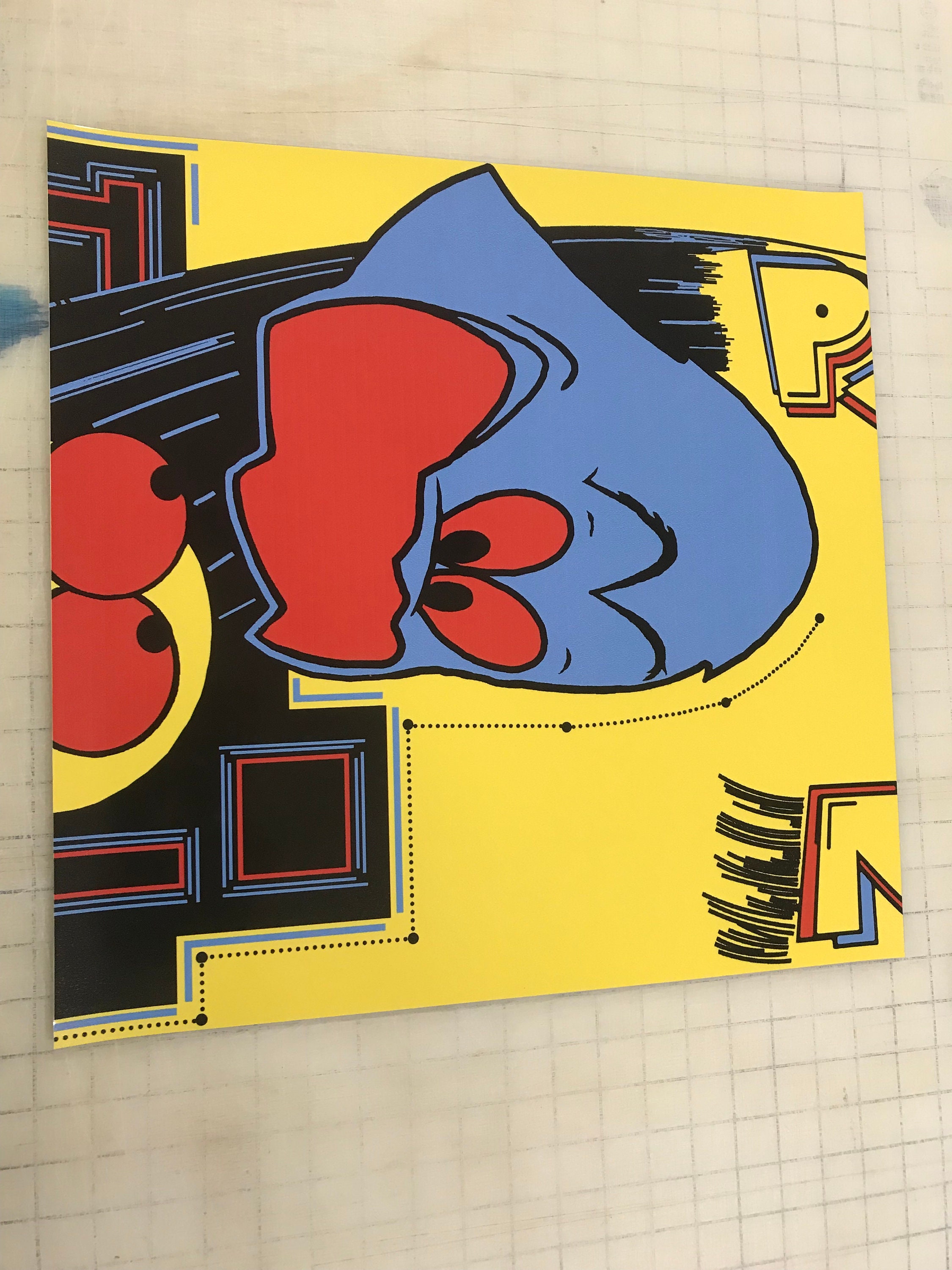 Pacman Tabletop Riser Arcade1up Cabinet Riser Graphics Pac-man Pacman Graphic | Etsy