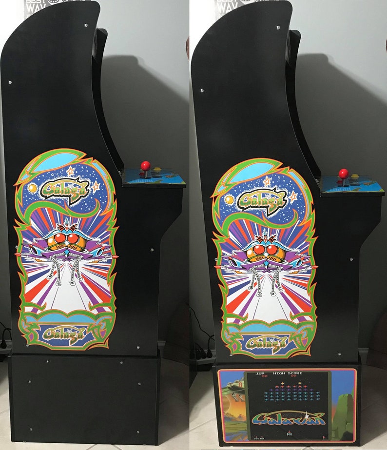 Arcade1up Cabinet Riser Graphics Galaga Galaxian Graphic - Etsy