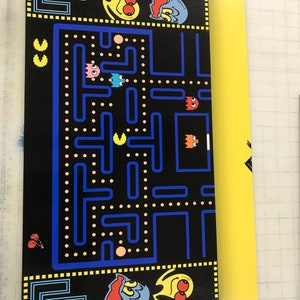 Arcade1up Pacman Riser Arcade1up Cabinet Riser Graphics Pac-man Pacman Graphic Sticker Decal ...
