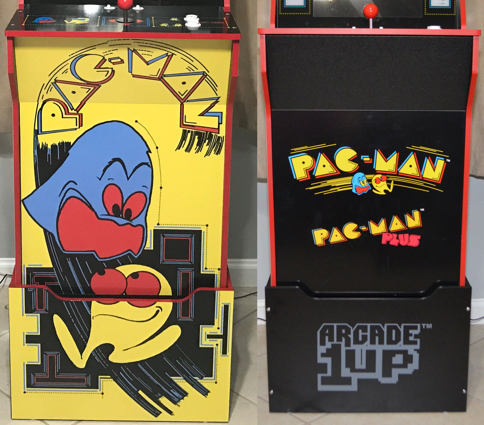Arcade1up Cabinet Riser Graphics Pac-man Pacman Graphic | Etsy UK