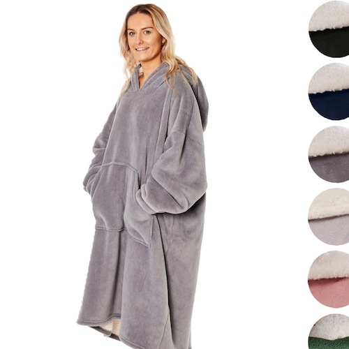 Oversized Blanket Hoodie Sherpa Lined Super Soft Very Etsy UK