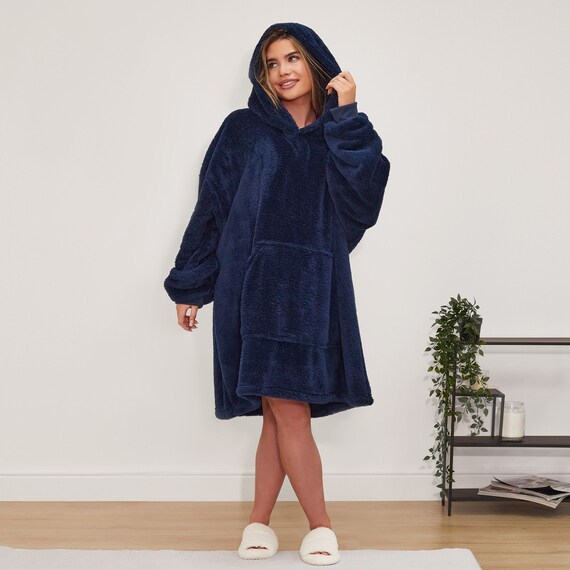 Oversized Teddy Fleece Hoodie Blanket Ultra Plush Adults Giant - Etsy