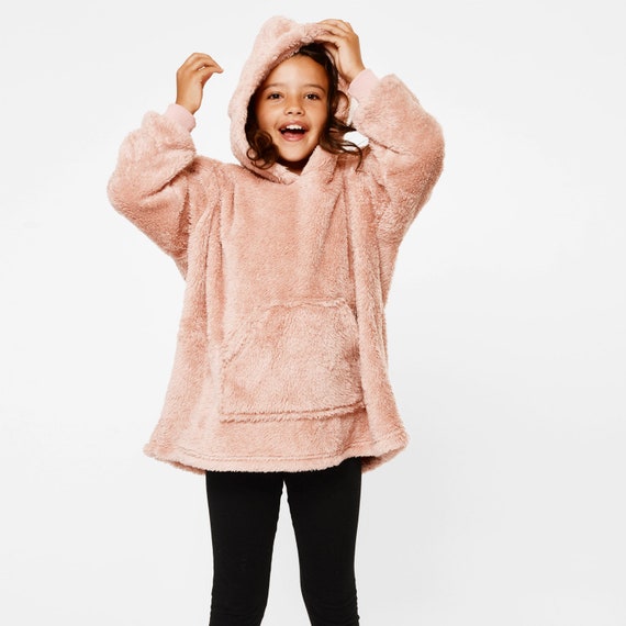 Kids Oversized Teddy Fleece Hoodie Blanket Ultra Plush - Etsy
