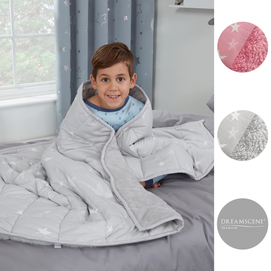 Star Soft Reversible Teddy Fleece Weighted Blanket for Etsy UK