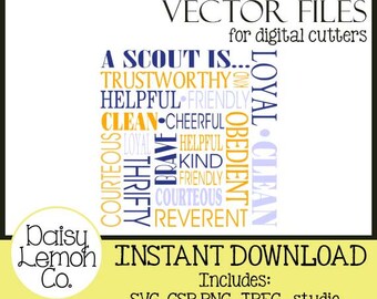 Download Scout law | Etsy