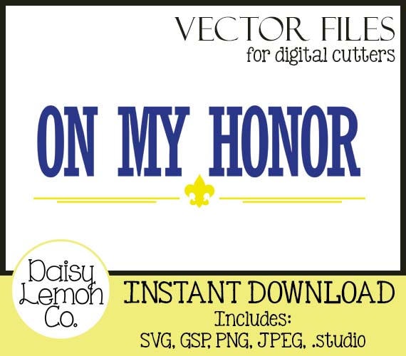 Download Vector File On My Honor Scouts Cub Boy SVG Cutting | Etsy