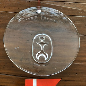 Vintage Danish Sun Catcher - Jacob Bang for Holmegaard Glass - Made in Denmark 1960s - Mid Century Danish Art