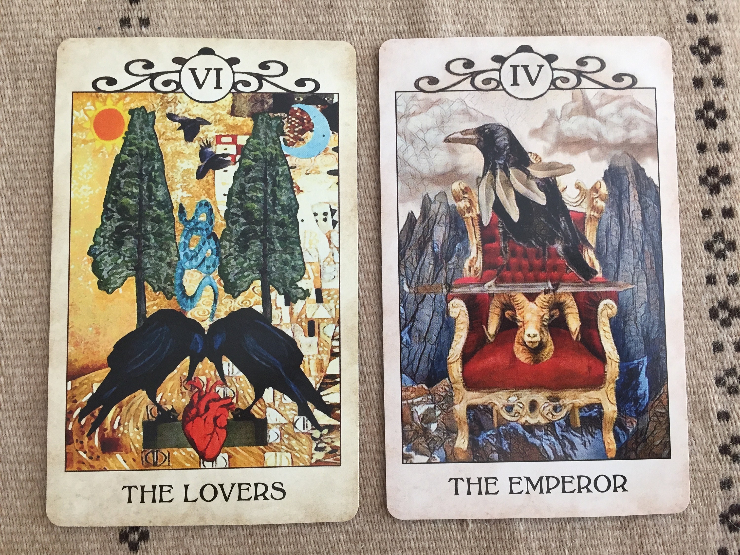 Crow Tarot Tarot Cards Tarot Deck M J Cullinane Etsy