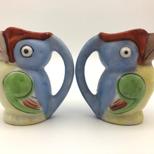 Ceramic Bird Creamer/Pitcher -Toucan - Mid Century Japan Small Vase - Ceramic Collectible Quirky Gift