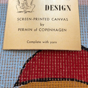 Danish Permin Needlepoint Kit - Vintage Complete With Pattern - Yarn ...