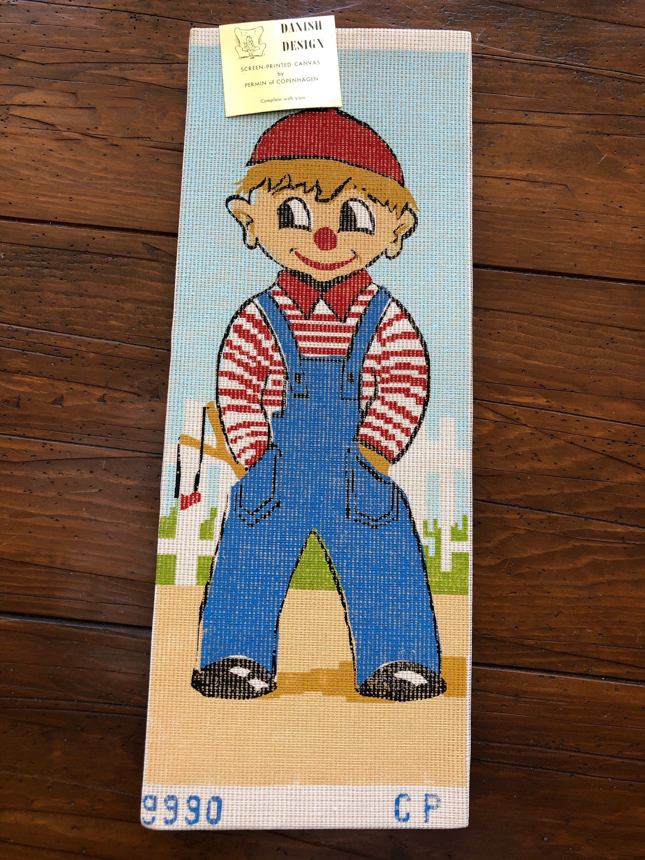 Danish Permin Needlepoint Kit Vintage Complete Etsy