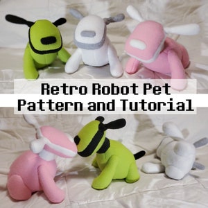 iDog Inspired Plush Toy PDF Sewing Pattern [Includes iCat and Tutorial!]