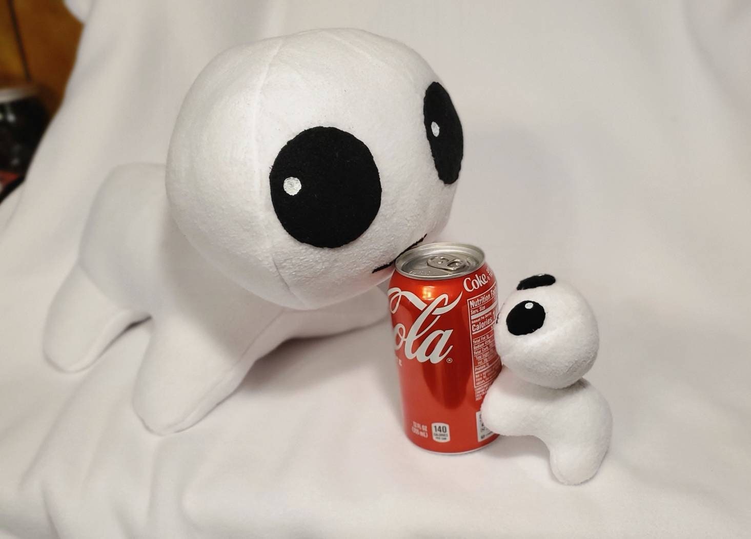 New Thy Creature Plush White Big Eyes Tbh Creature Plush Game