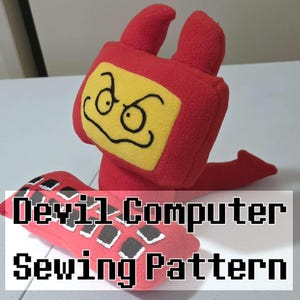 Modello di cucito PDF per Devil Computer [Edgar - Electric Dreams (1984) ispirato]