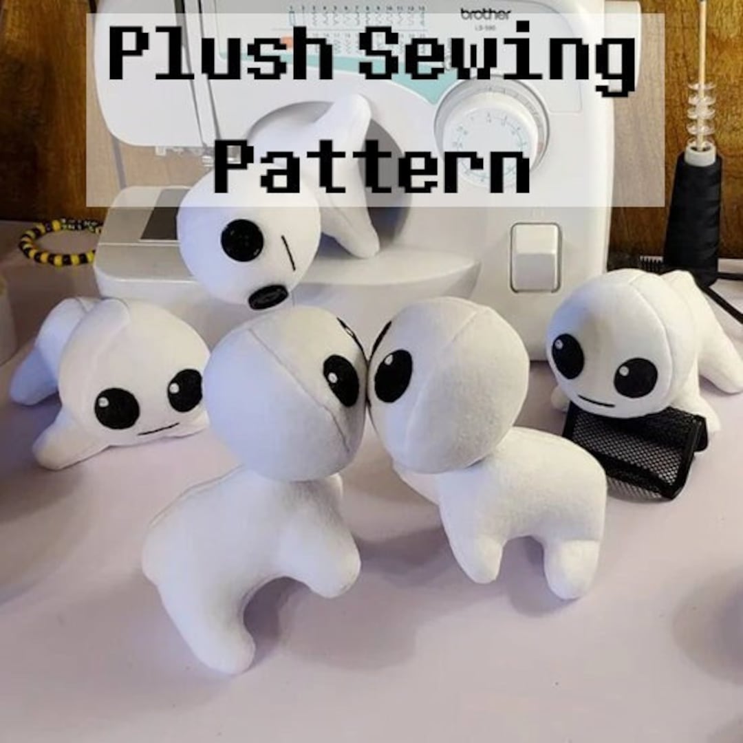 TBH plush, White Yippee Creature Plush, White Creature crochet Plush