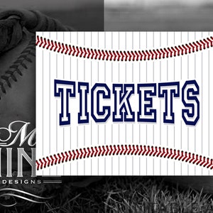 Baseball Party Sign Printables | Baseball TICKETS Sign Downloads | Sports Printables | Baseball Printable Art BB21