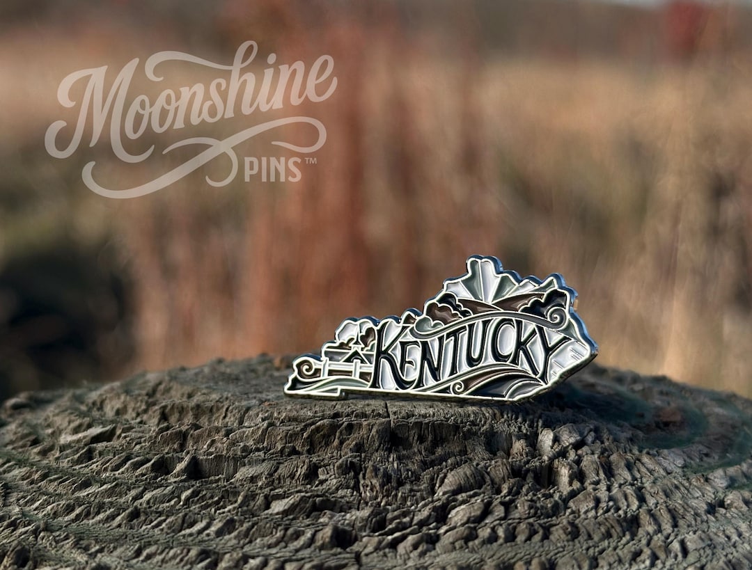 Kentucky Enamel Lapel Pin, State Shape Pin, Kentucky Gift for Travelers ...