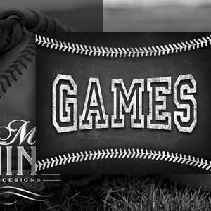 Tafel Baseball Partei Zeichen Printables | Baseball Spiele Zeichen Downloads | Sport Printables | Kreide Baseball druckbare Art CBB22