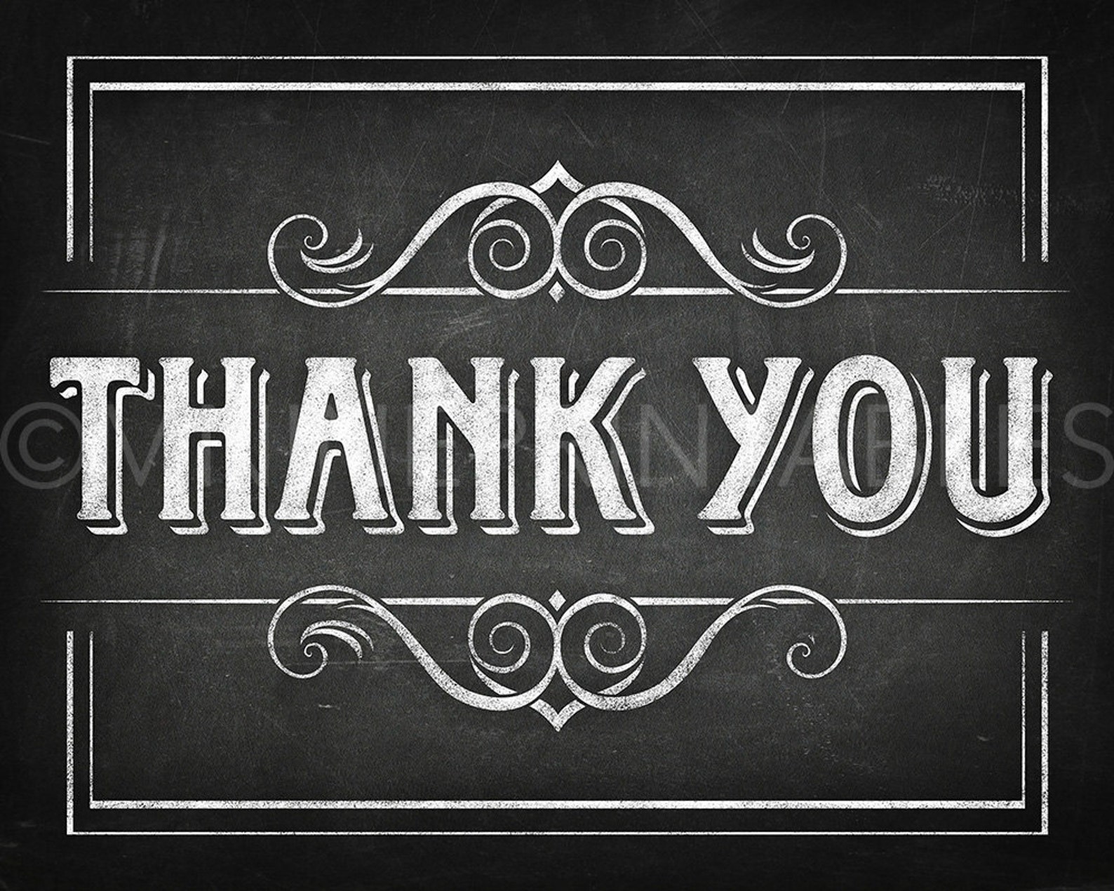 Chalkboard Printable THANK YOU Sign Download Thank You Etsy Chalkboard Printable THANK YOU Sign Download Thank You Etsy