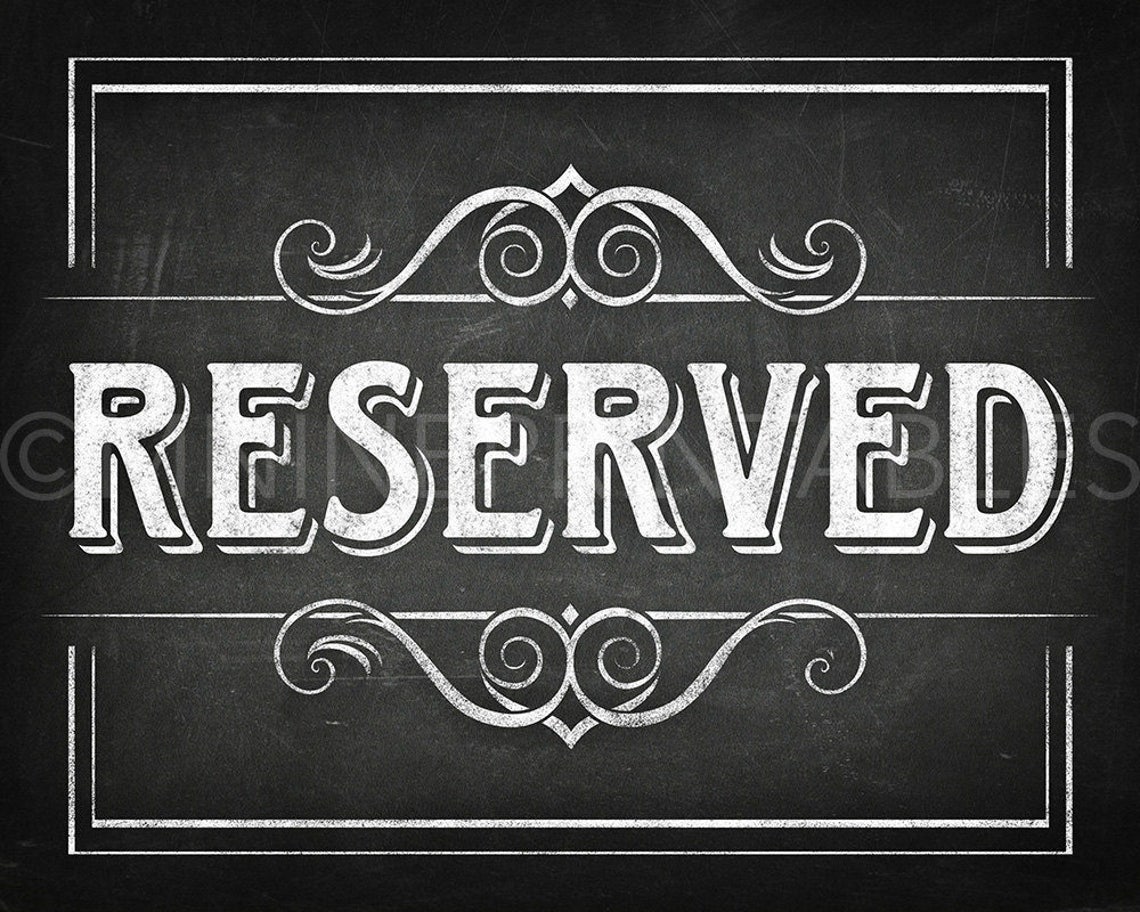 Chalkboard Printable Signs / RESERVED / Sign Downloads | Etsy