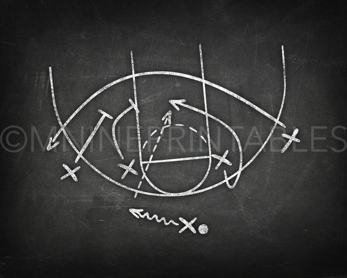 Chalkboard Basketball Wall Art Printables Chalk Basketball Etsy