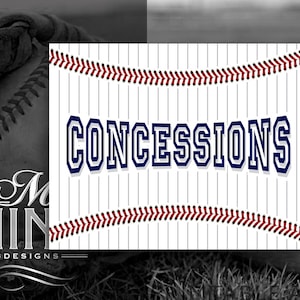 Baseball Concessions Table Sign Printable, Baseball Party Sign Decorations, Party Food Signs, Instant Download BB4