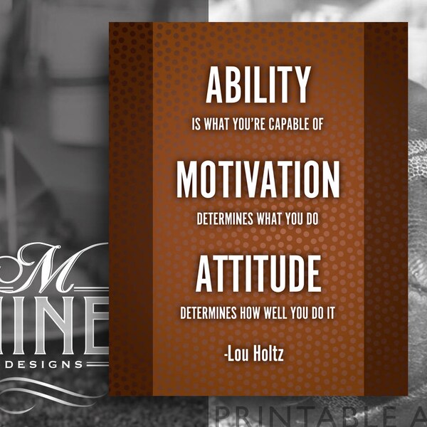 Lou Holtz Quote - Etsy