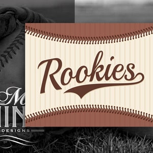 Vintage Baseball Party Sign Printables | Baseball ROOKIES Sign Downloads | Classic Sports Printables | Baseball Printable Art VBB29