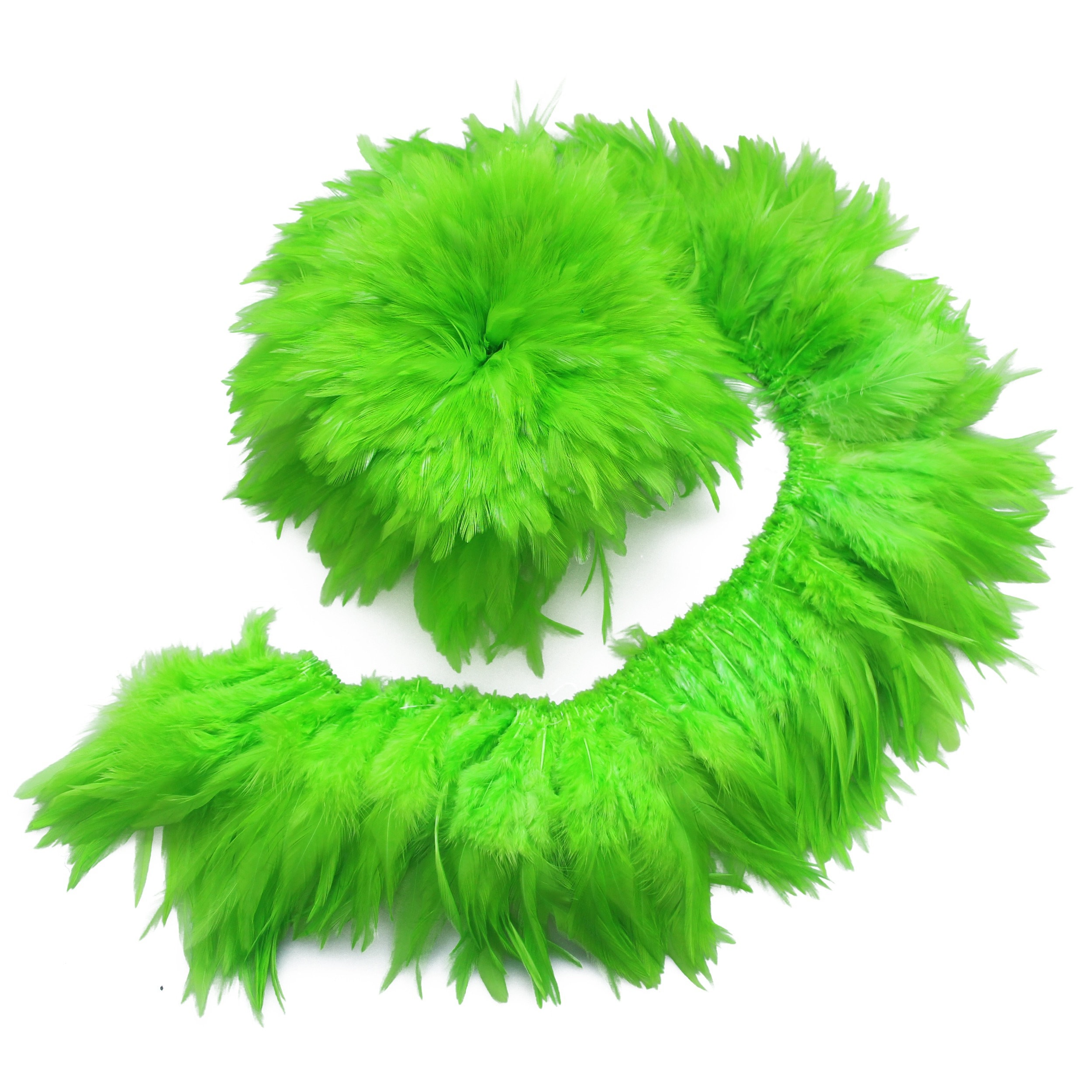 Lime Green 4 Ply Ostrich Feather Boa Boas Scarf Prom Halloween
