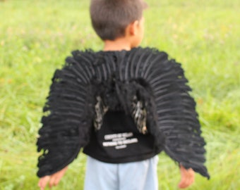Turkey and goose Feather white Angel Wings Costume, Party, Photography Fun kids Dress Up Angel Wing - 06