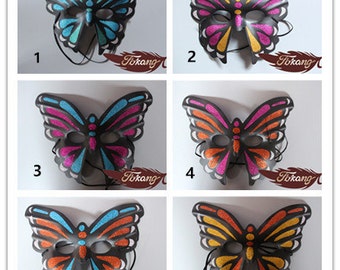 Masquerade Party Mask 14 Color variations to choose- Halloween, Mardi Gras, Parade, Dance Performance, Dress Up            Feather Mask - 28