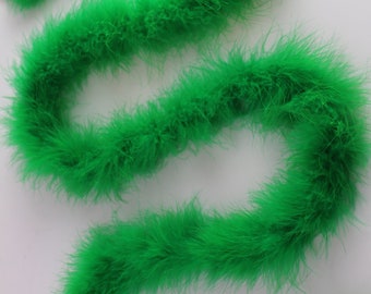Green 22 Gram 2 Yards Marabou Feather Boas