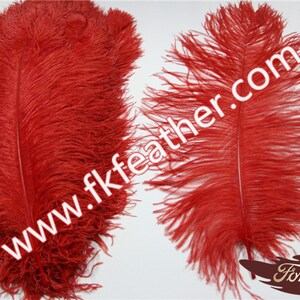 22 24 5pcs Ostrich Feather Hot Pink For DIY Jewelry Craft Making wedding Party Decor Accessories Wedding Supplier image 3