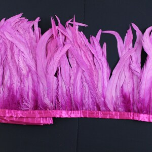 Hot Pink 2 Yard Long 10-12 Inch Height Rooster Coque Feather - Etsy