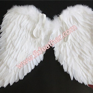 Turkey and Goose Feather White Angel Wings Costume, Party, Photography ...