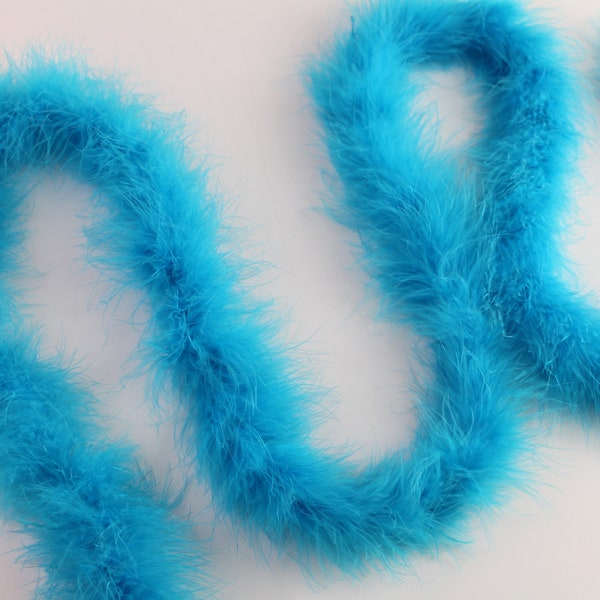 Turquoise Color 22 Gram 2 Yards Marabou Feather Boas