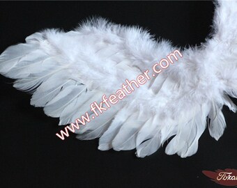 wanruida 2 Yards 90 Grams White Turkey Feathers Boa for Dancing Wedding  Crafting Party Dress Up Halloween Decoratio