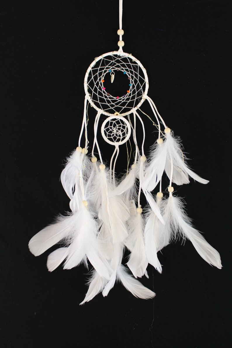 LED Light Dream Catcher White Dreamcatcher Dream Catchers Etsy