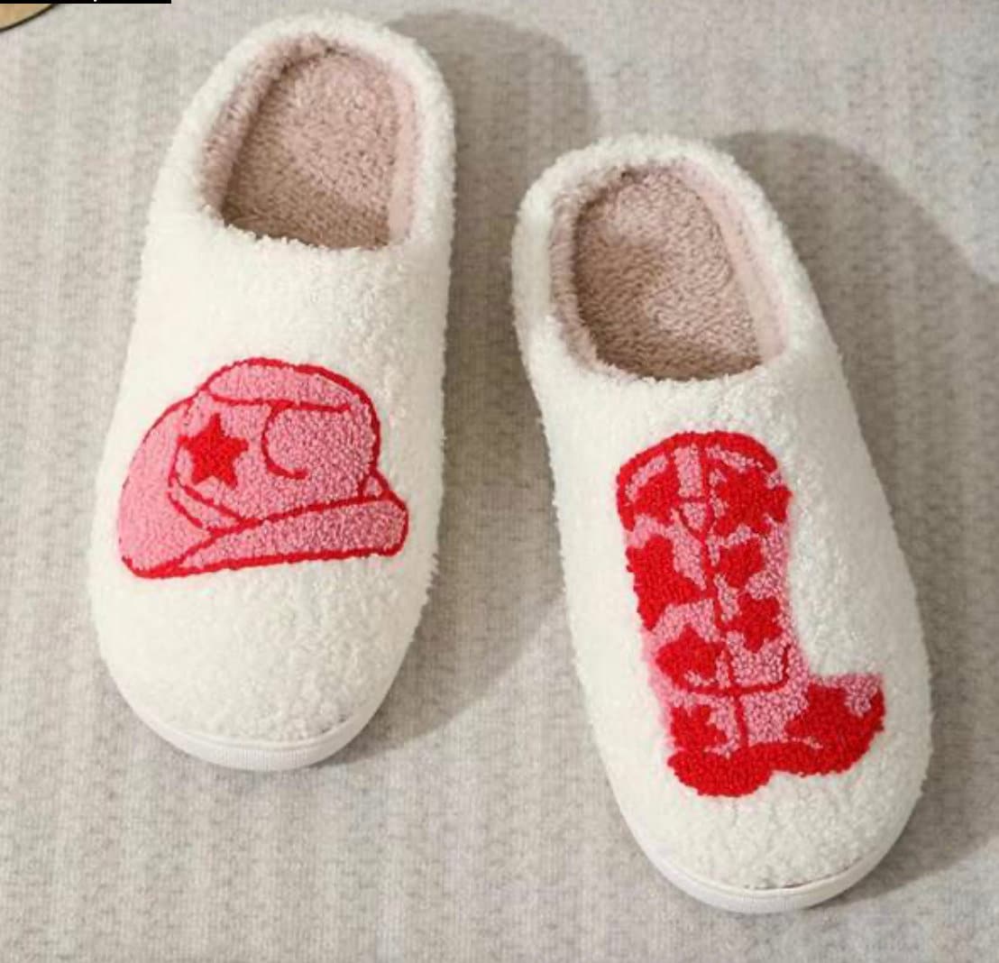 Cowgirl boot slippers cheap