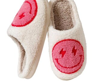 Slippers Happy - Chaussons Smiley - Slippers Smiley - Pantoufles femmes  Femme & Homme