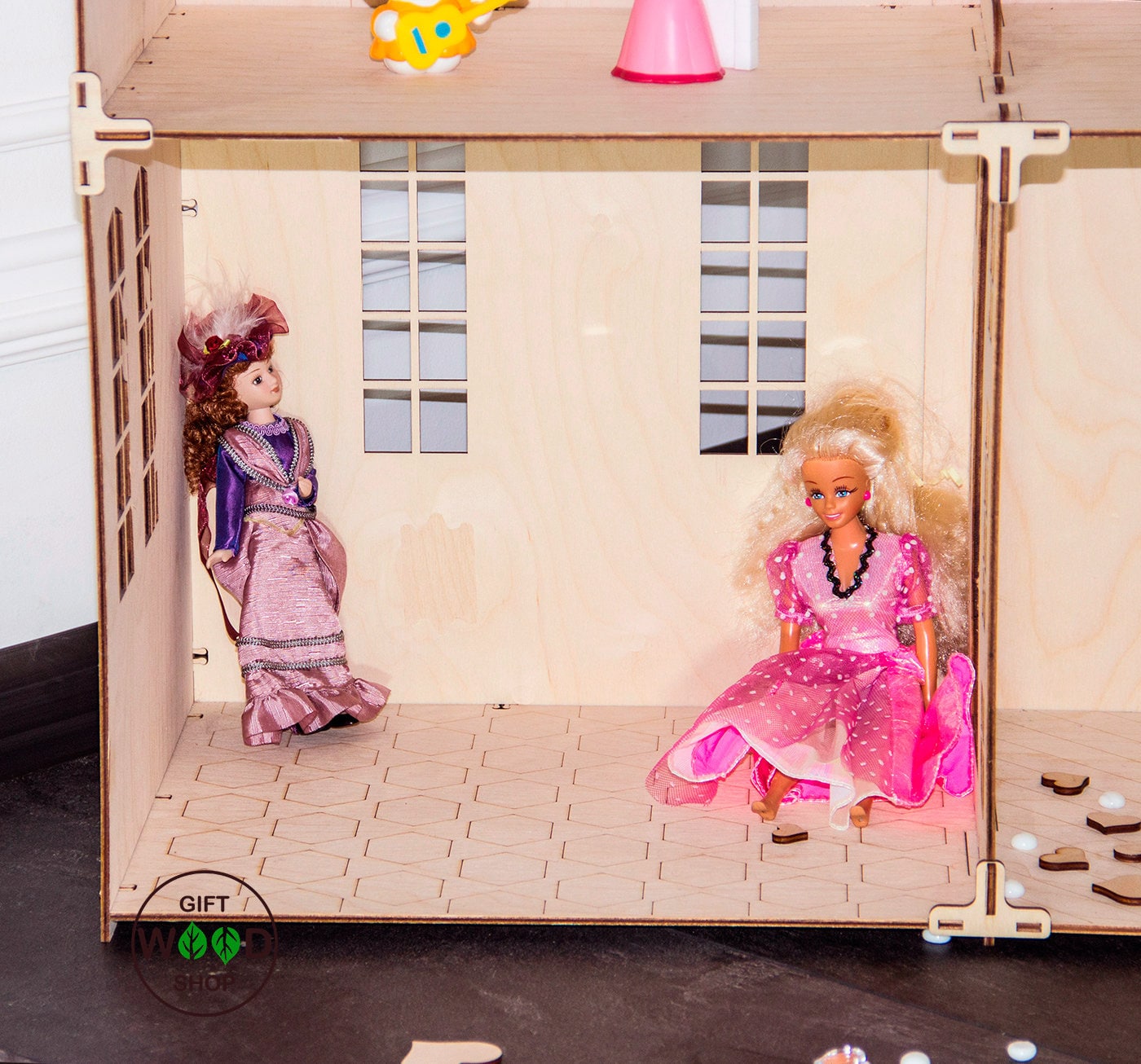 Wooden Barbie house Modern dollhouse withought furniture | Etsy