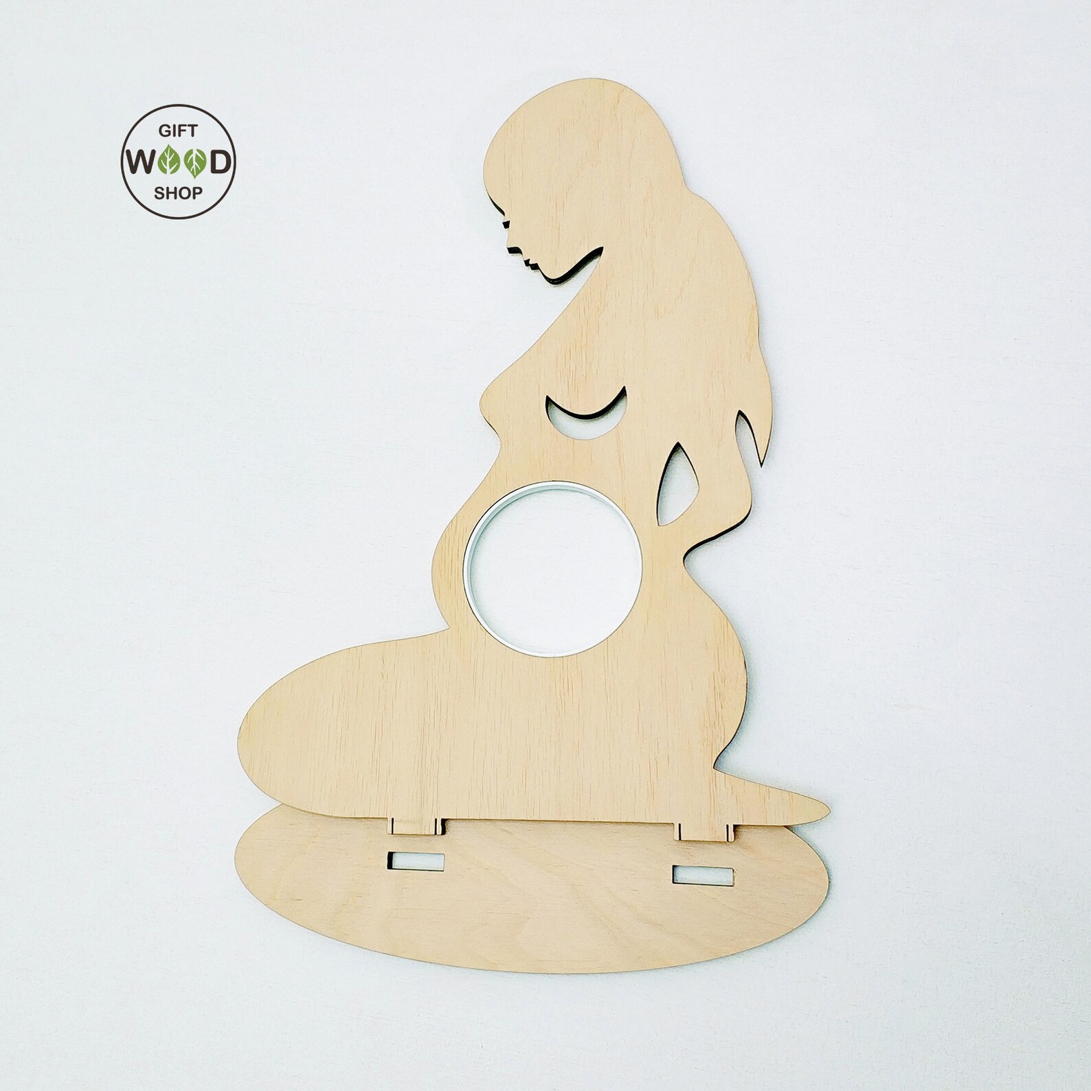 Pregnant Wooden Frame New Mom Custom Ultrasound Etsy