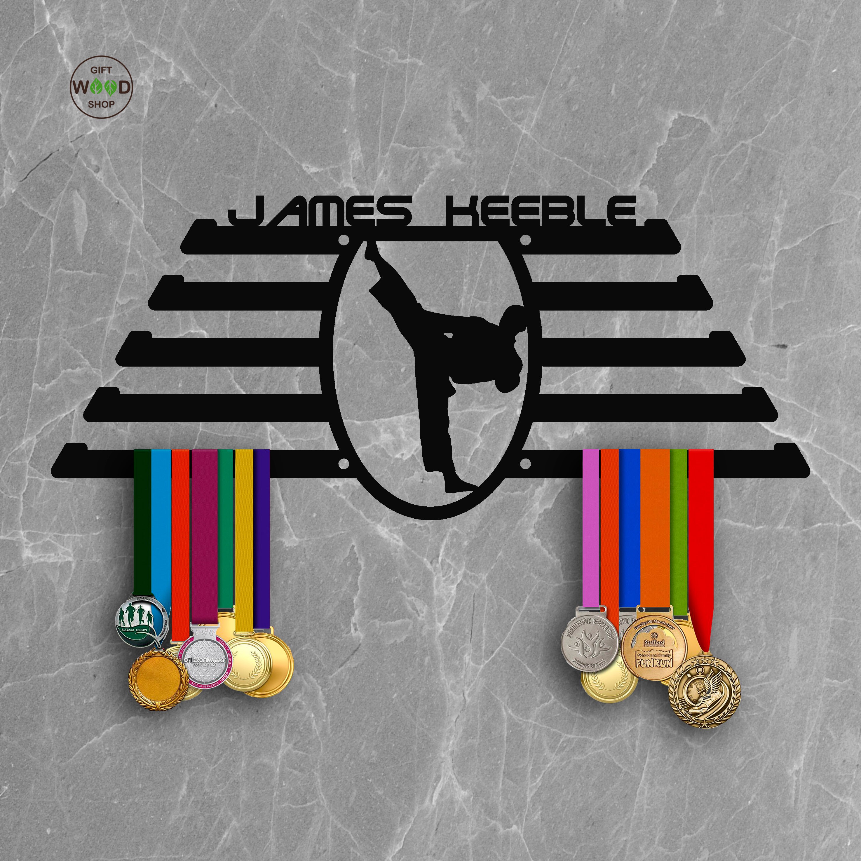 Karate medal hanger Karate Belt Display Medal Display Etsy