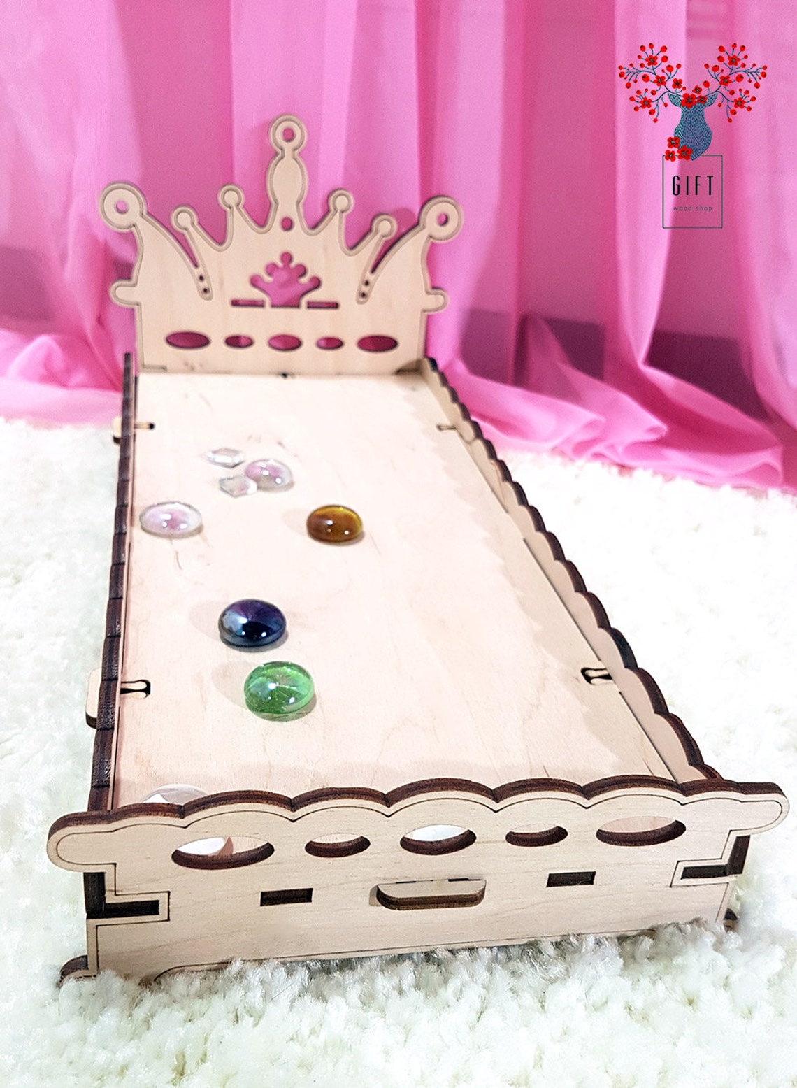 Big doll bed 'Queen' Barbie size unassembled rustic | Etsy