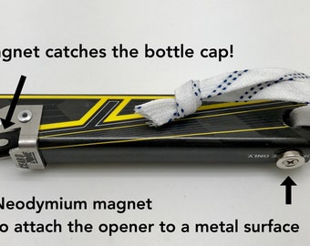 Game Used Pro Hockey Stick Bottle Opener - Hockey Dad - NHL hockey stick - Hockey Player - Hockey Stick Bottle Opener - Beer Opener - Hockey