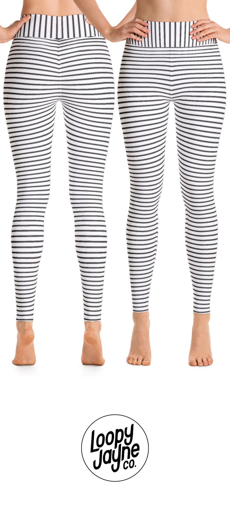 Women Leggings Yoga Pants Women Workout Leggings Striped Yoga Leggings