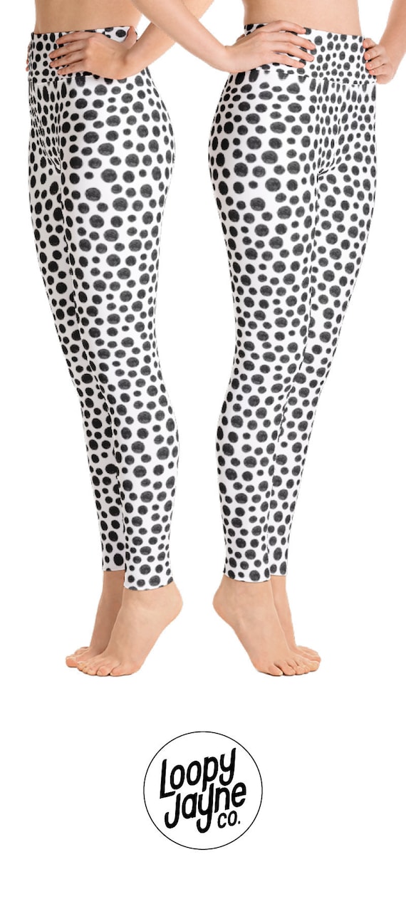 polka dot yoga pants