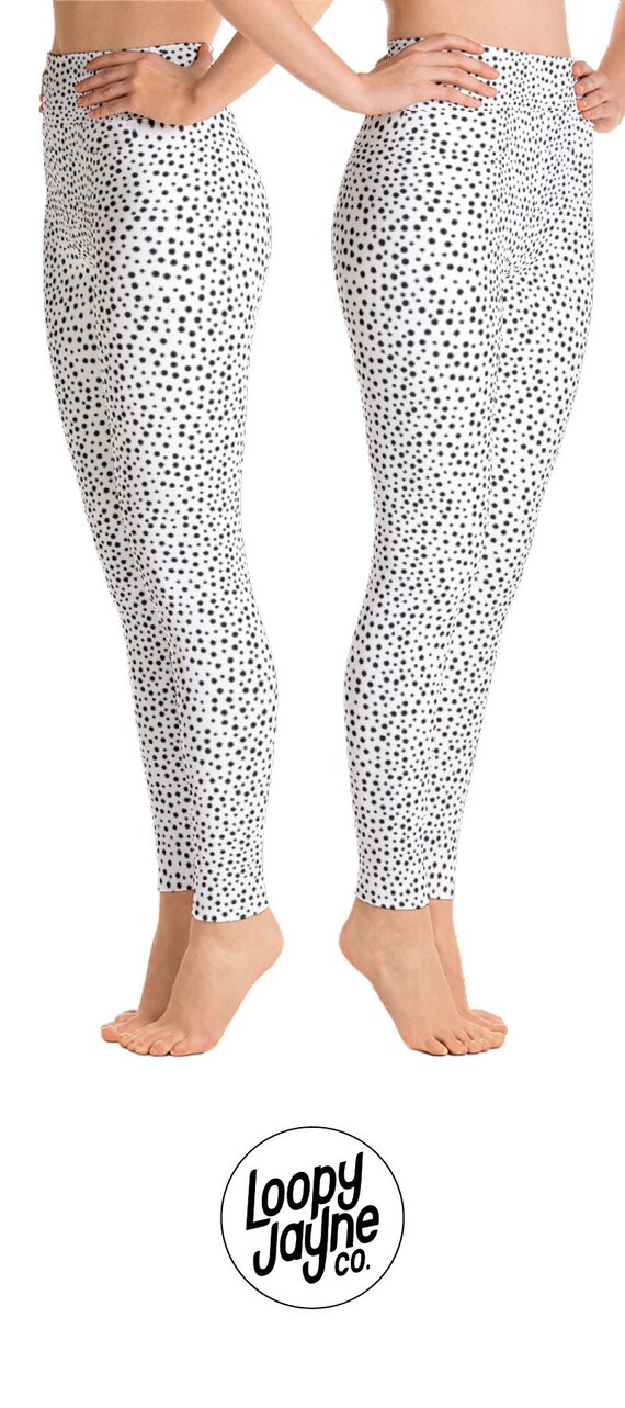polka dot yoga pants