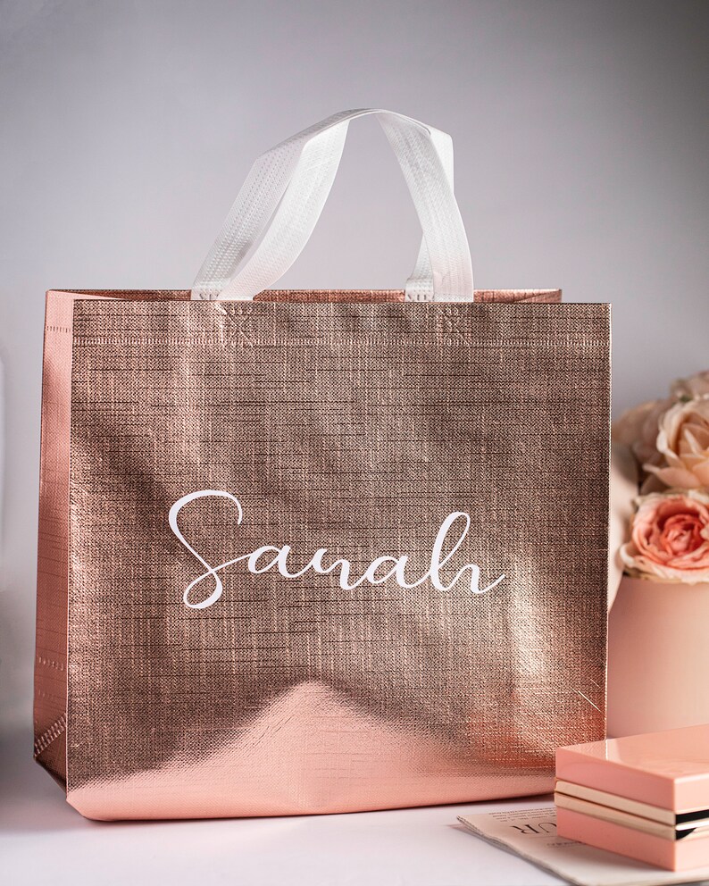 Personalised gift bag / luxury white gift bag / birthday gift Etsy