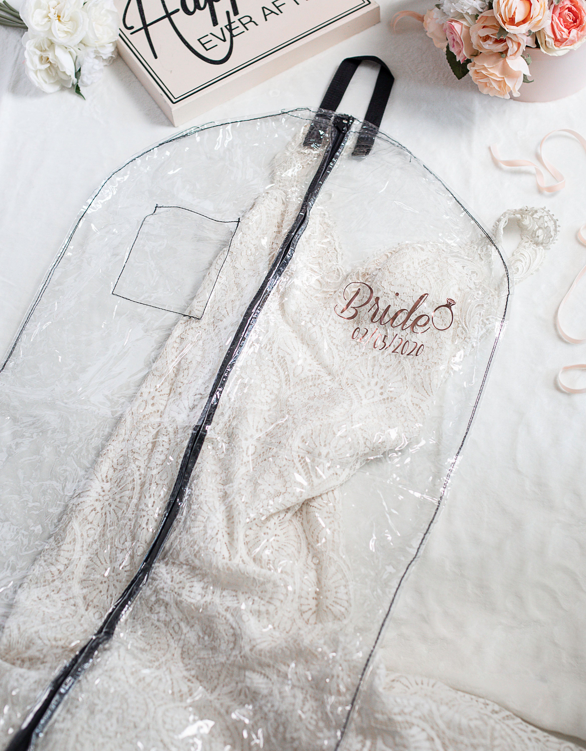 Monogrammed/ Personalized Garment bag Bride & Groom Garment Etsy